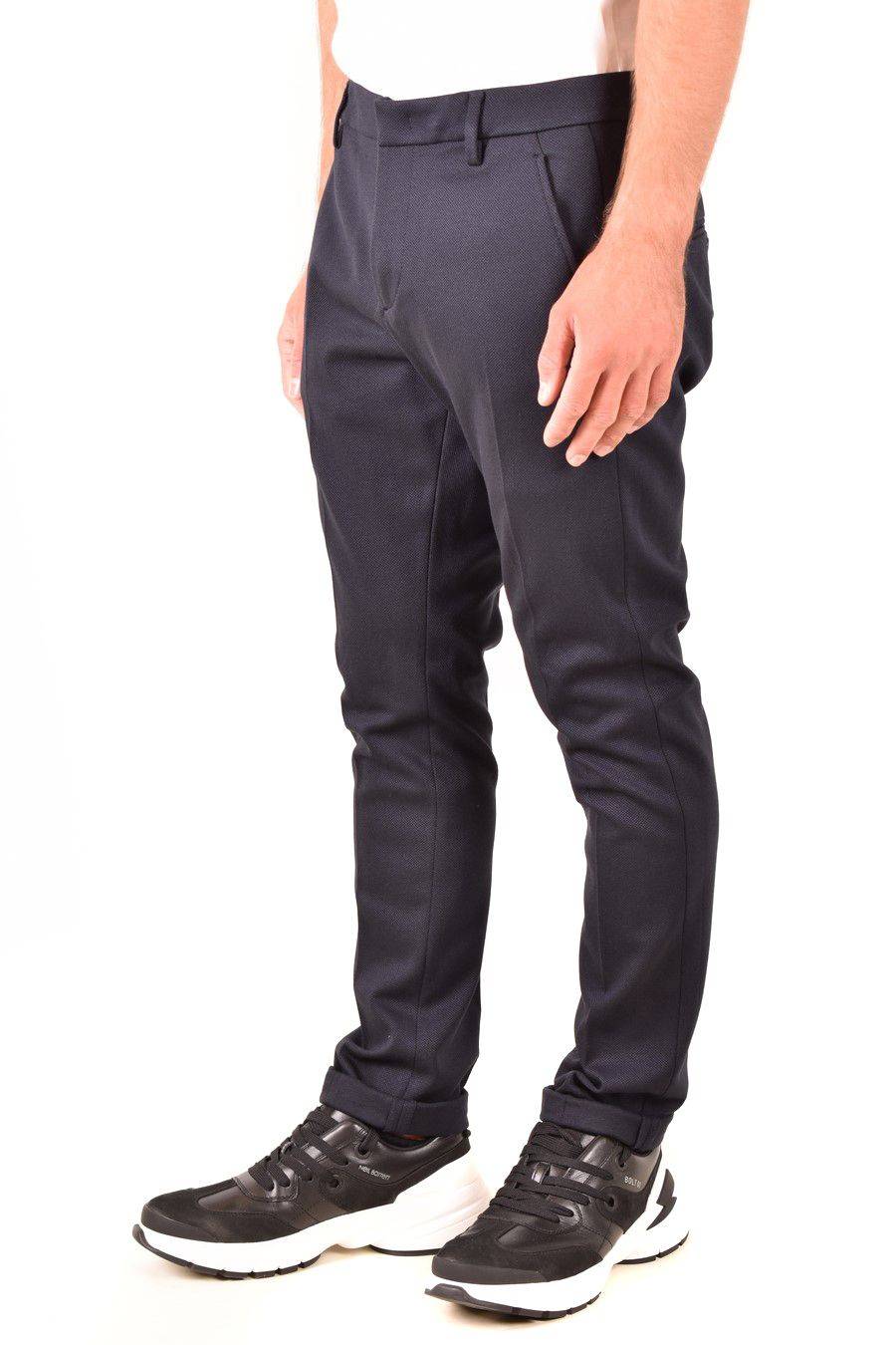 DONDUP  Pantaloni Uomo DONDUP Azzurro in Tessuto Elasticizzato 2025