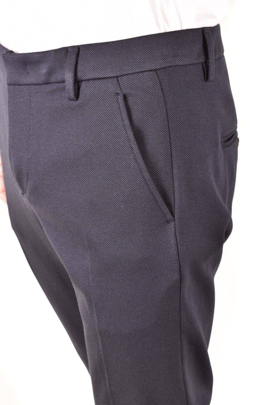 DONDUP  Pantaloni Uomo DONDUP Azzurro in Tessuto Elasticizzato 2025