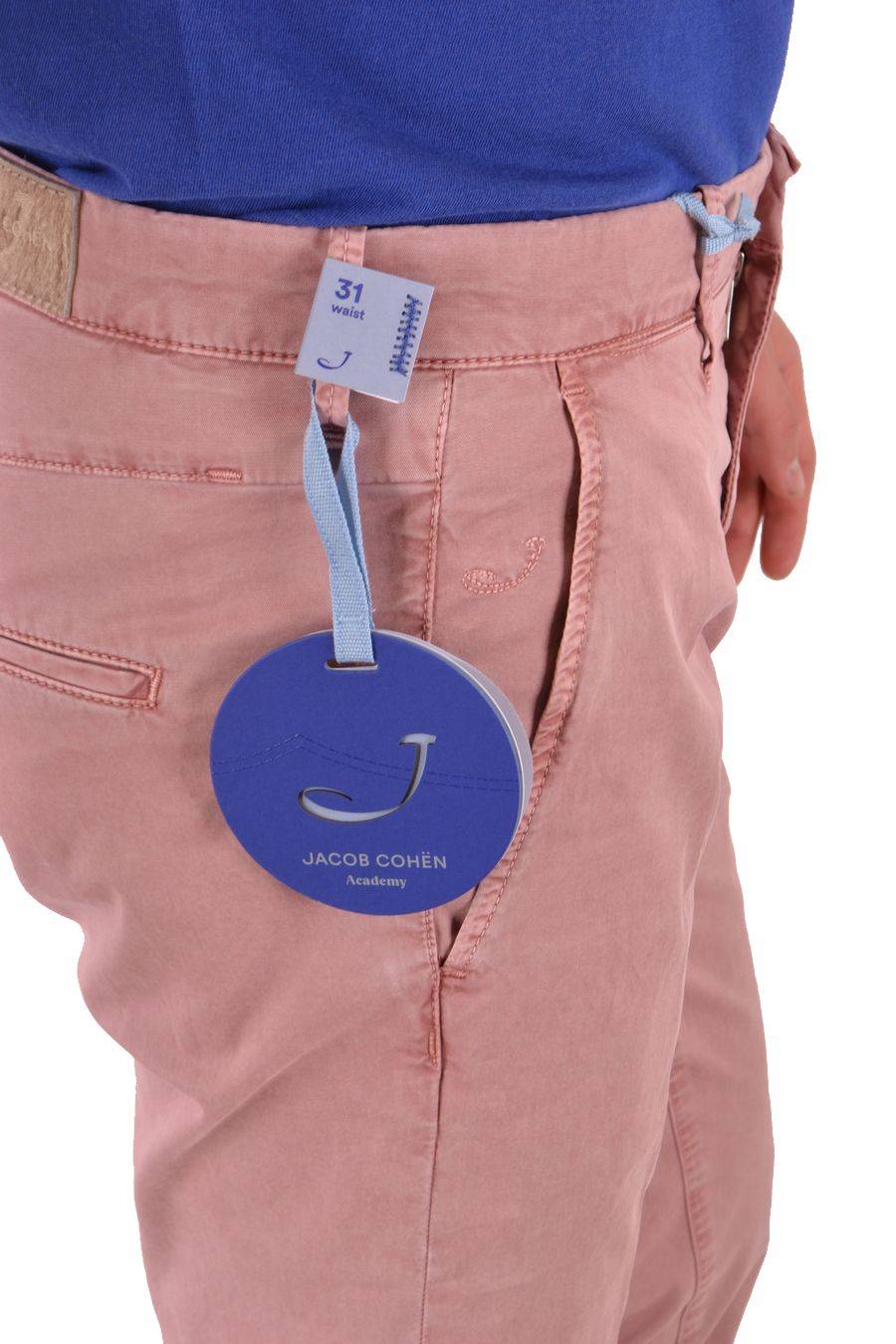 JACOB COHEN  Pantaloni Uomo Cotone Elasticizzato Rosa Jacob Cohen Qualità