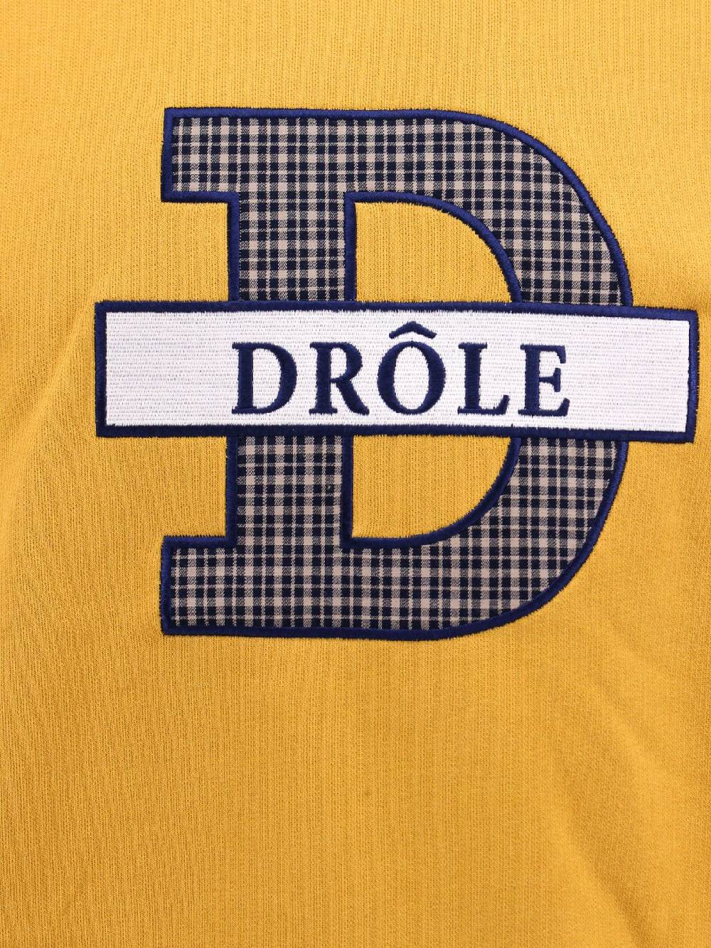 DRÔLE DE MONSIEUR  Felpa Gialla in Cotone con Monogramma DRÔLE DE MONSIEUR Promozione