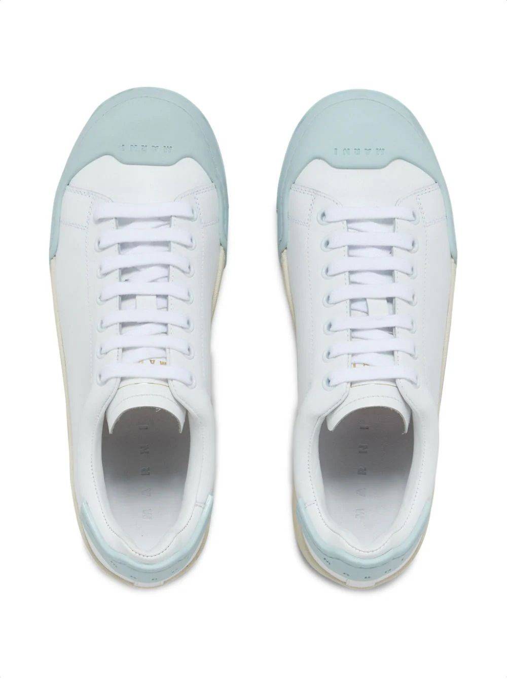 MARNI  Sneakers da Donna MARNI in Pelle di Vitello Bianca Shopping Online