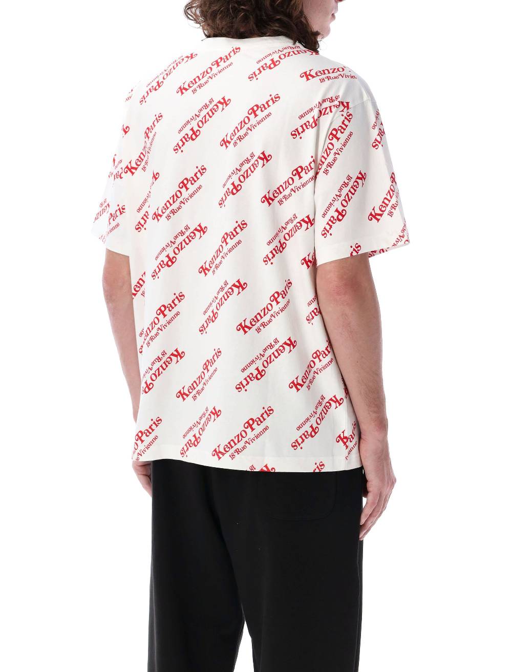 KENZO KIDS  T-Shirt Oversize Uomo KENZO x Verdy con Monogramma Bianco Sconto