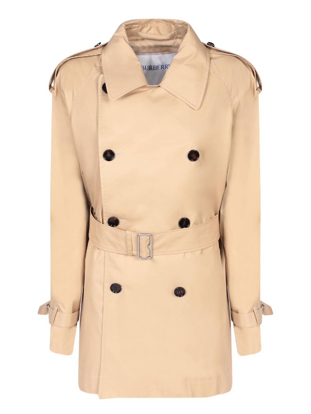 BURBERRY  Trench di Cotone Beige Burberry per Donna Saldi Di Fabbrica