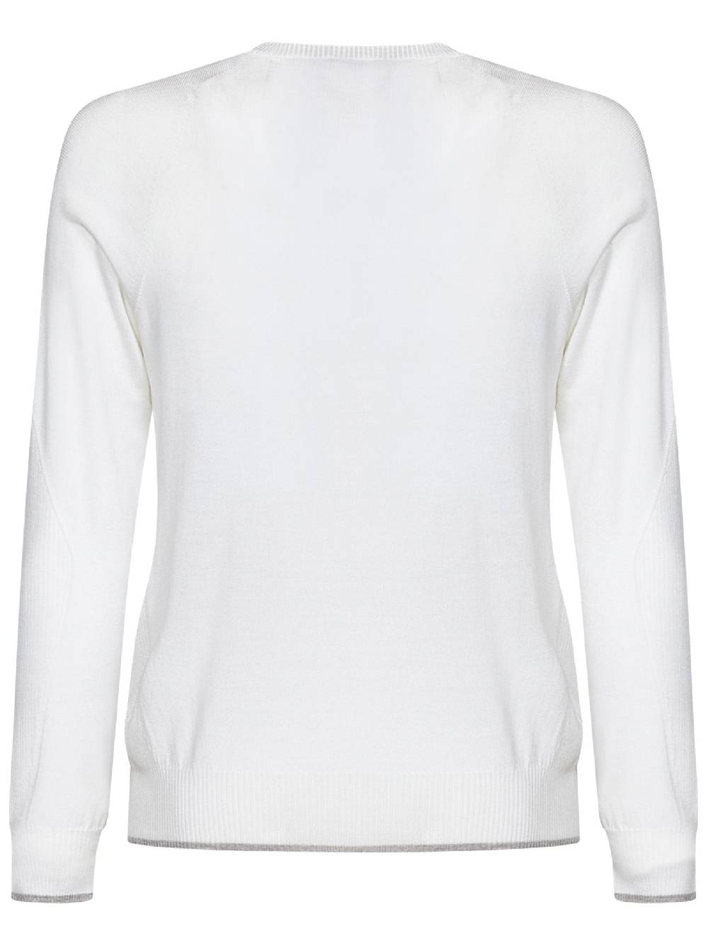 SEASE  Maglione Uomo SEASE Collo Rotondo Lana Vergine Bianco Negozio online di fabbrica