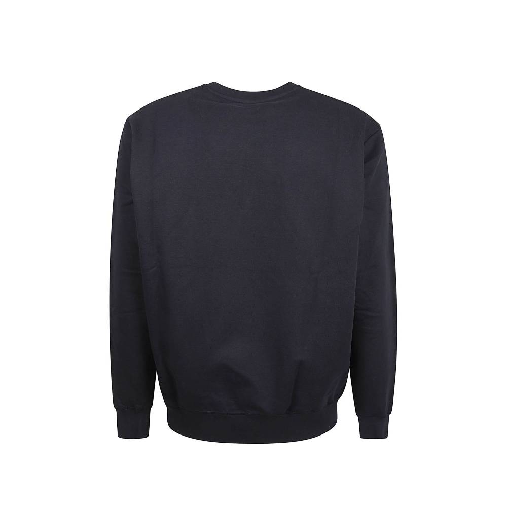 ALEXANDER MCQUEEN  Felpa di Cotone Blu con Logo Alexander McQueen da Uomo Grande vendita