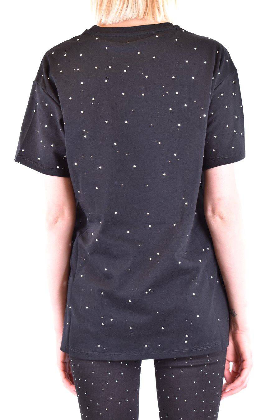 PHILIPP PLEIN  T-Shirt Nera in Cotone con Decorazioni in Vetro di Philipp Plein per Donna Vendite stagionali
