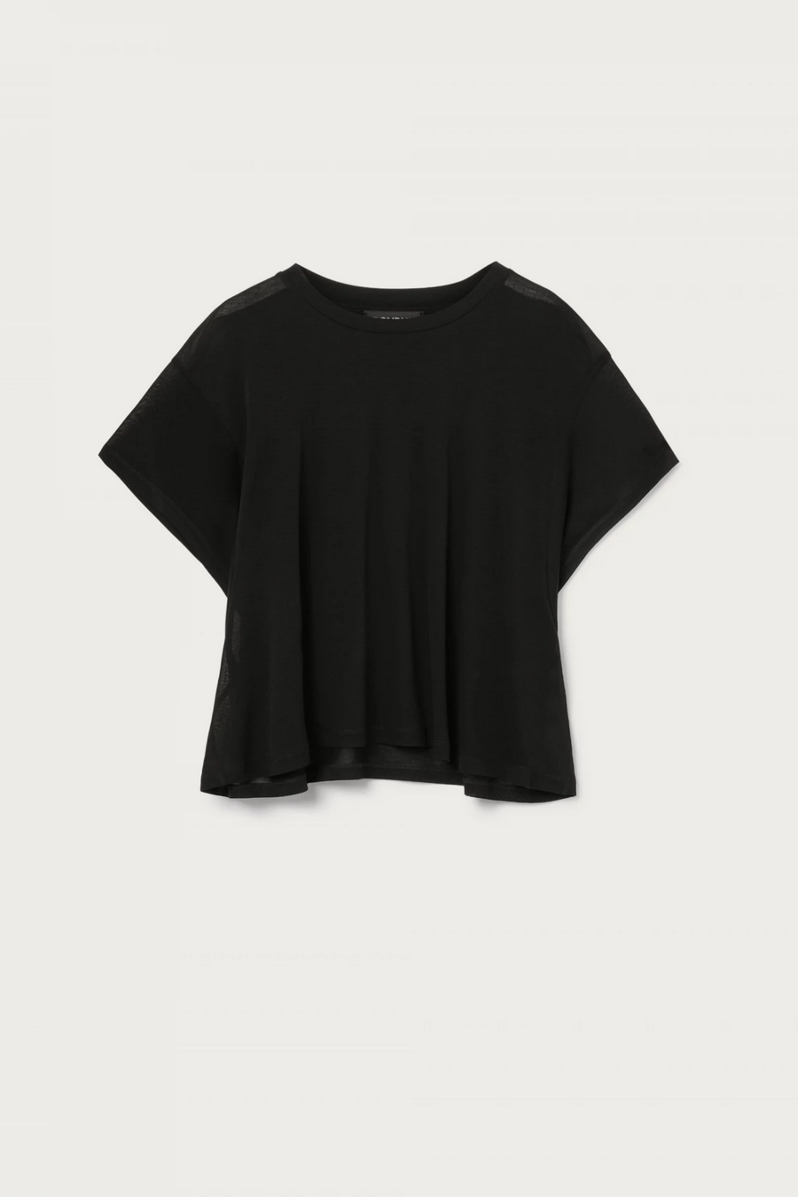 DONDUP  T-Shirt Donna in Cotone Nero DONDUP Offerta Giorno del Papà