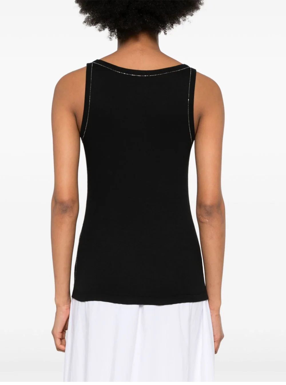 FABIANA FILIPPI  Maglia Nera Fabiana Filippi - Camicetta in Cotone Elasticizzato da Donna Offerta San Valentino