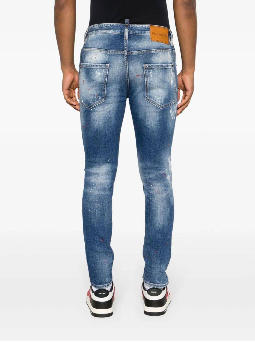 DSQUARED2  Pantaloni Uomo Cotone 5 Tasche Azzurro Chiaro DSQUARED2 Lightning offer