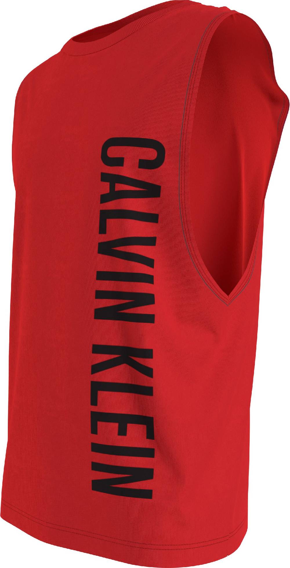 CALVIN KLEIN  T-Shirt Rossa Calvin Klein in Cotone per Uomo Offerte giornaliere