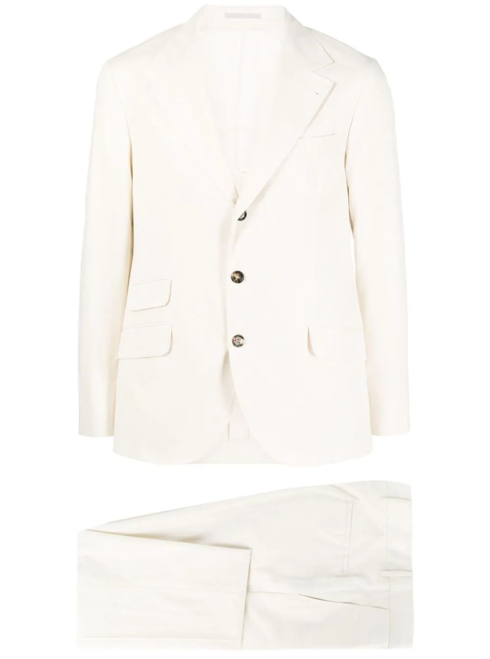 BRUNELLO CUCINELLI Abito da Uomo Leisure Bianco BRUNELLO CUCINELLI - Mistocotone 95%