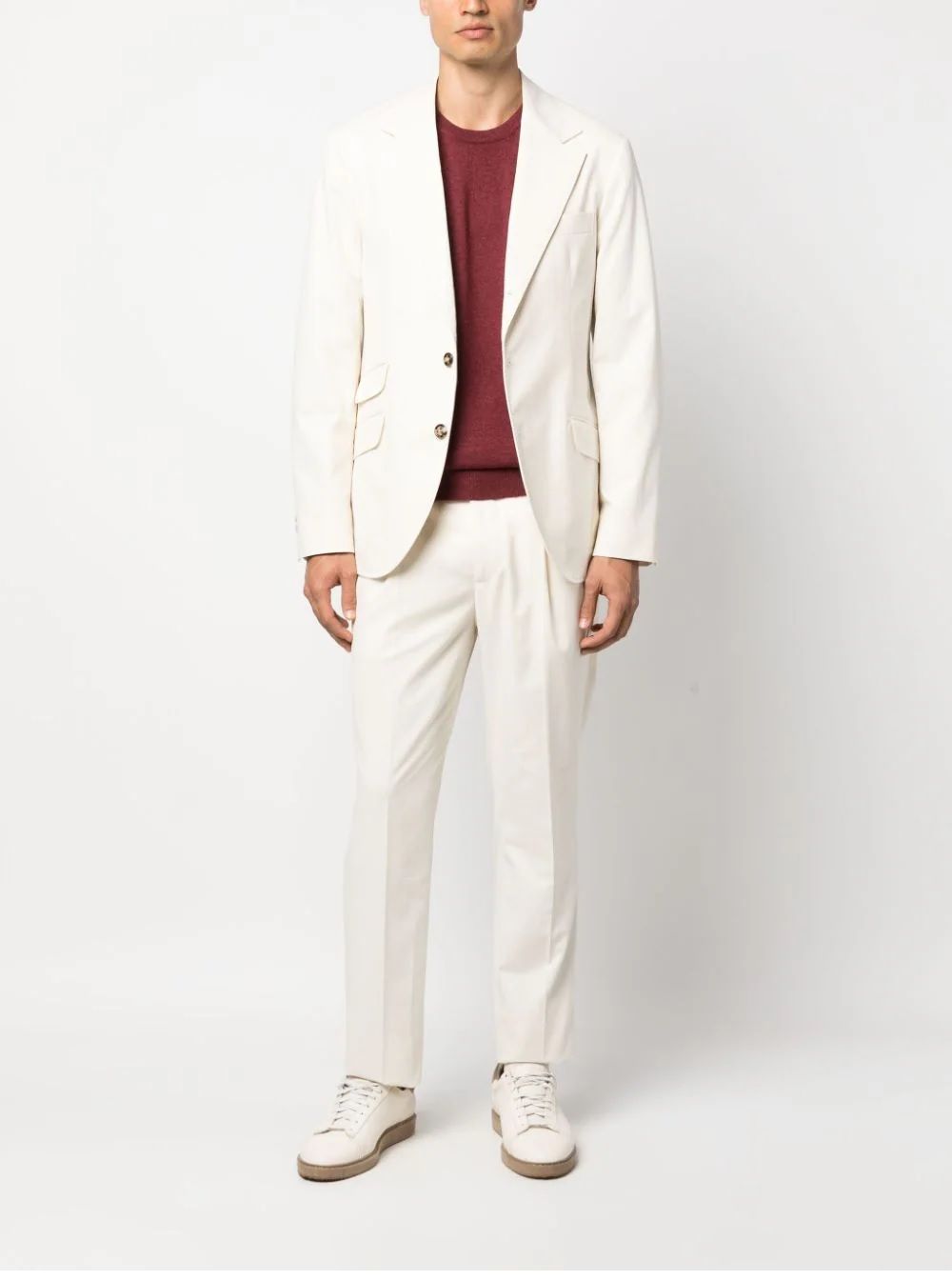 BRUNELLO CUCINELLI  Abito da Uomo Leisure Bianco BRUNELLO CUCINELLI - Mistocotone 95% Enormi risparmi