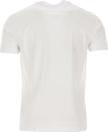 EMPORIO ARMANI  T-Shirt Logo Emporio Armani Bianca in Lyocell e Cotone per Uomo Ultimi tre giorni