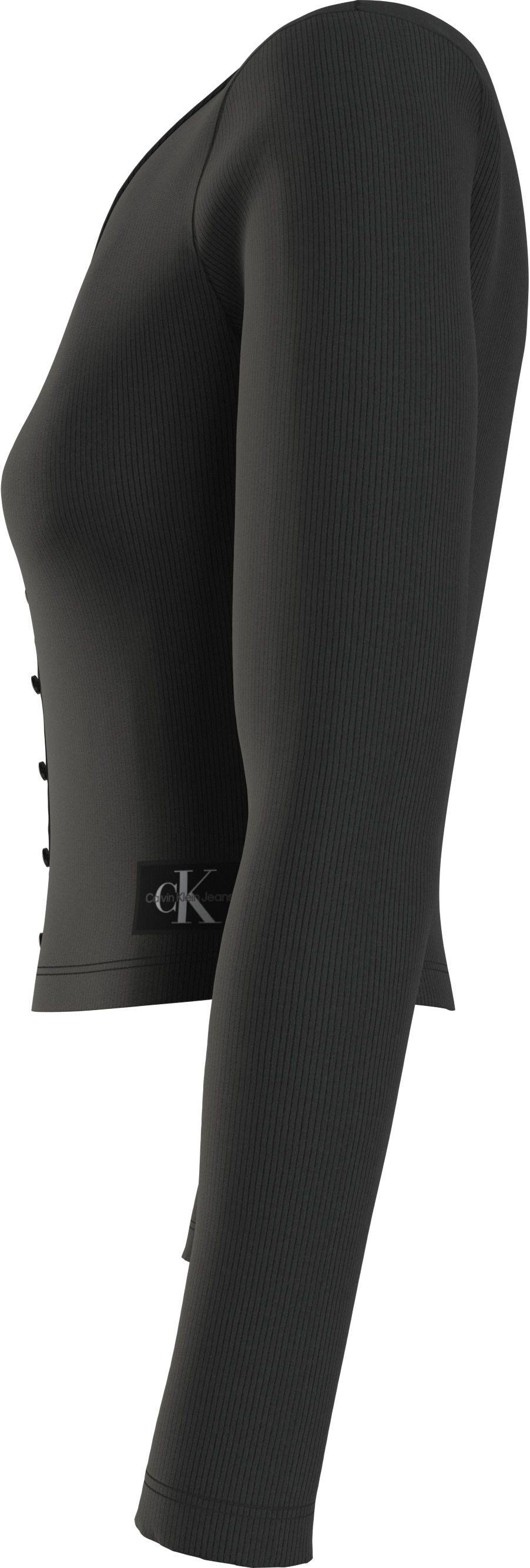CALVIN KLEIN  Maglietta a Maniche Lunghe Nera Calvin Klein da Donna ACQUISTA ORA