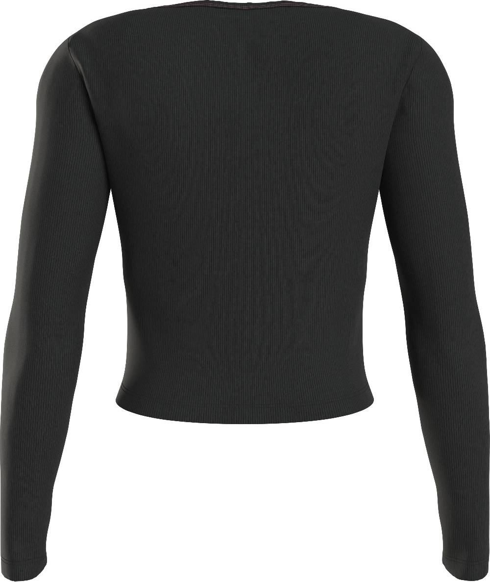 CALVIN KLEIN  Maglietta a Maniche Lunghe Nera Calvin Klein da Donna ACQUISTA ORA