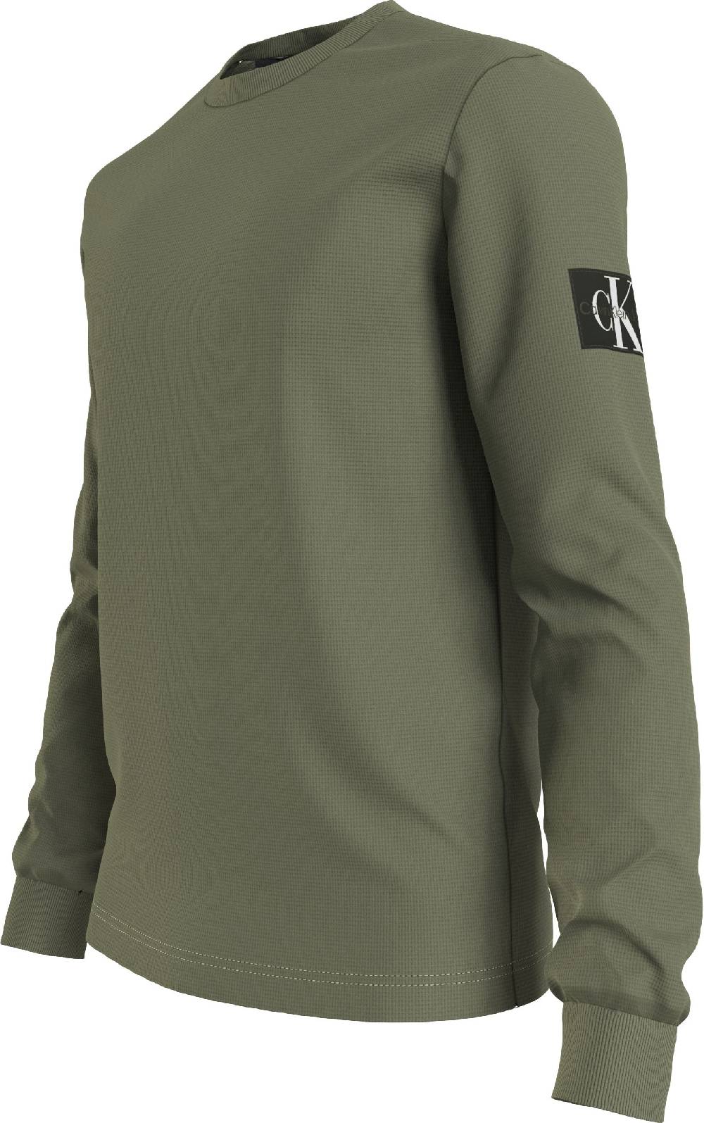 CALVIN KLEIN  Felpa di Cotone Verde Calvin Klein - Abbigliamento Casual Uomo Ultimi due giorni