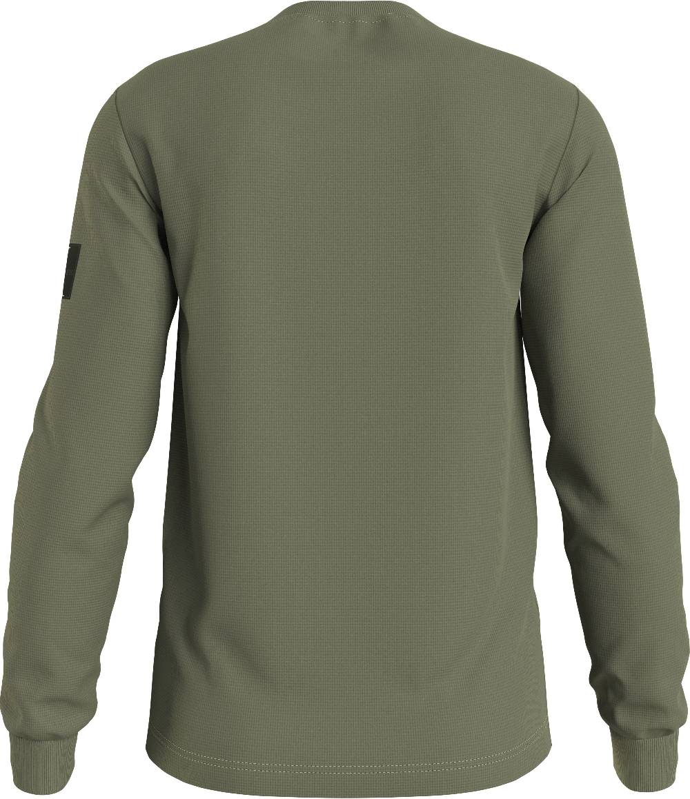 CALVIN KLEIN  Felpa di Cotone Verde Calvin Klein - Abbigliamento Casual Uomo Ultimi due giorni