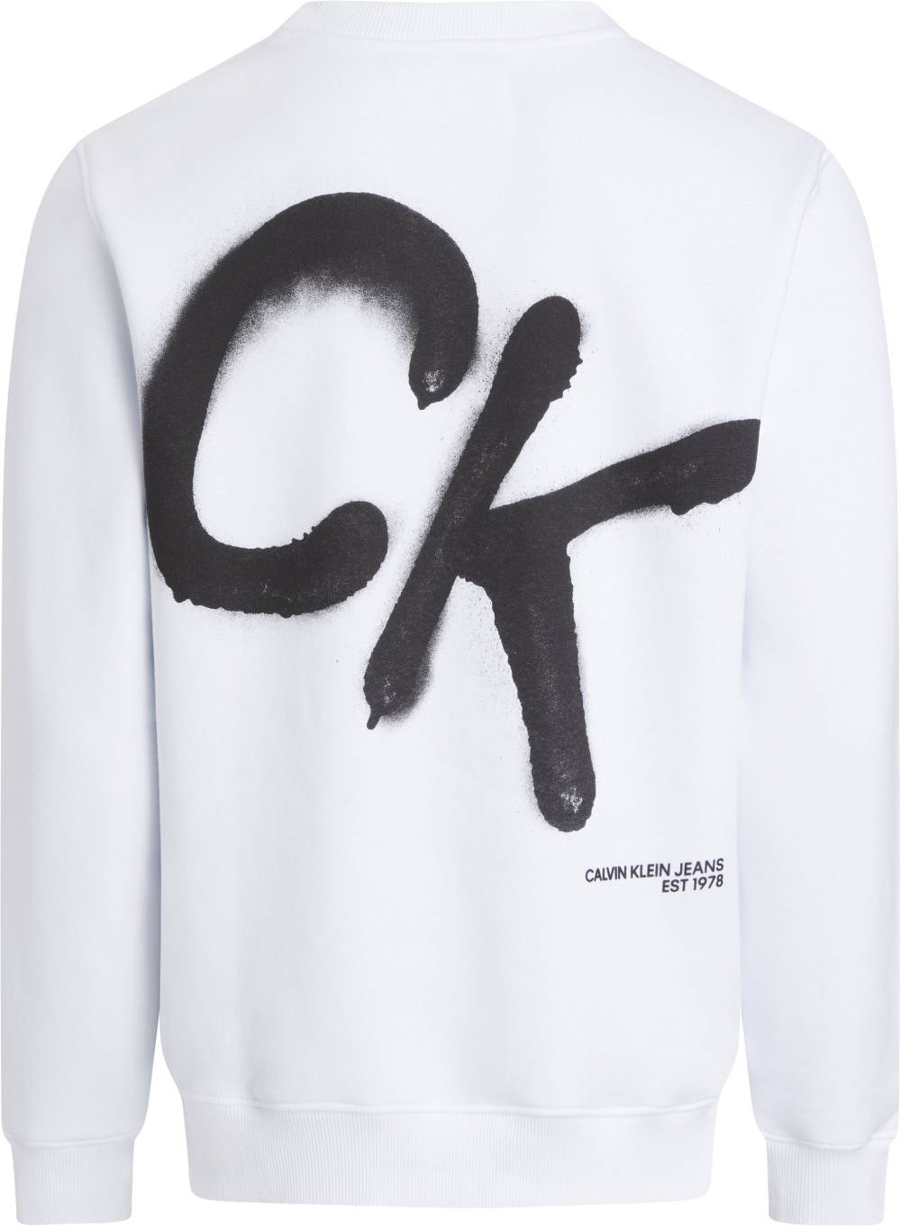 CALVIN KLEIN  Felpa con Cappuccio Bianca in Cotone Misto Calvin Klein Uomo Fino al 65% di sconto