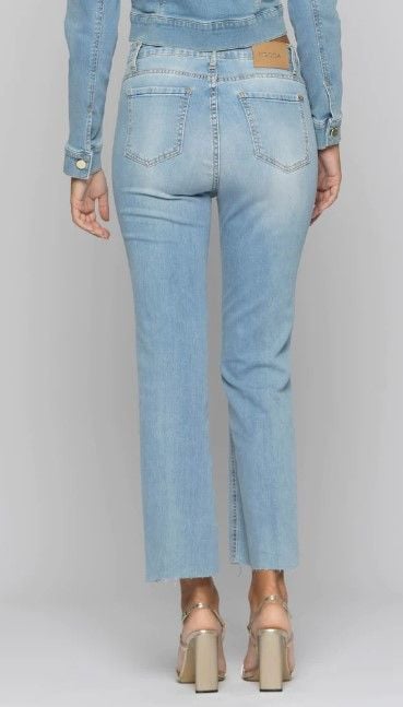 KOCCA  Jeans Donna Blu a Gamba Dritta in Cotone Elasticizzato KOCCA 2025