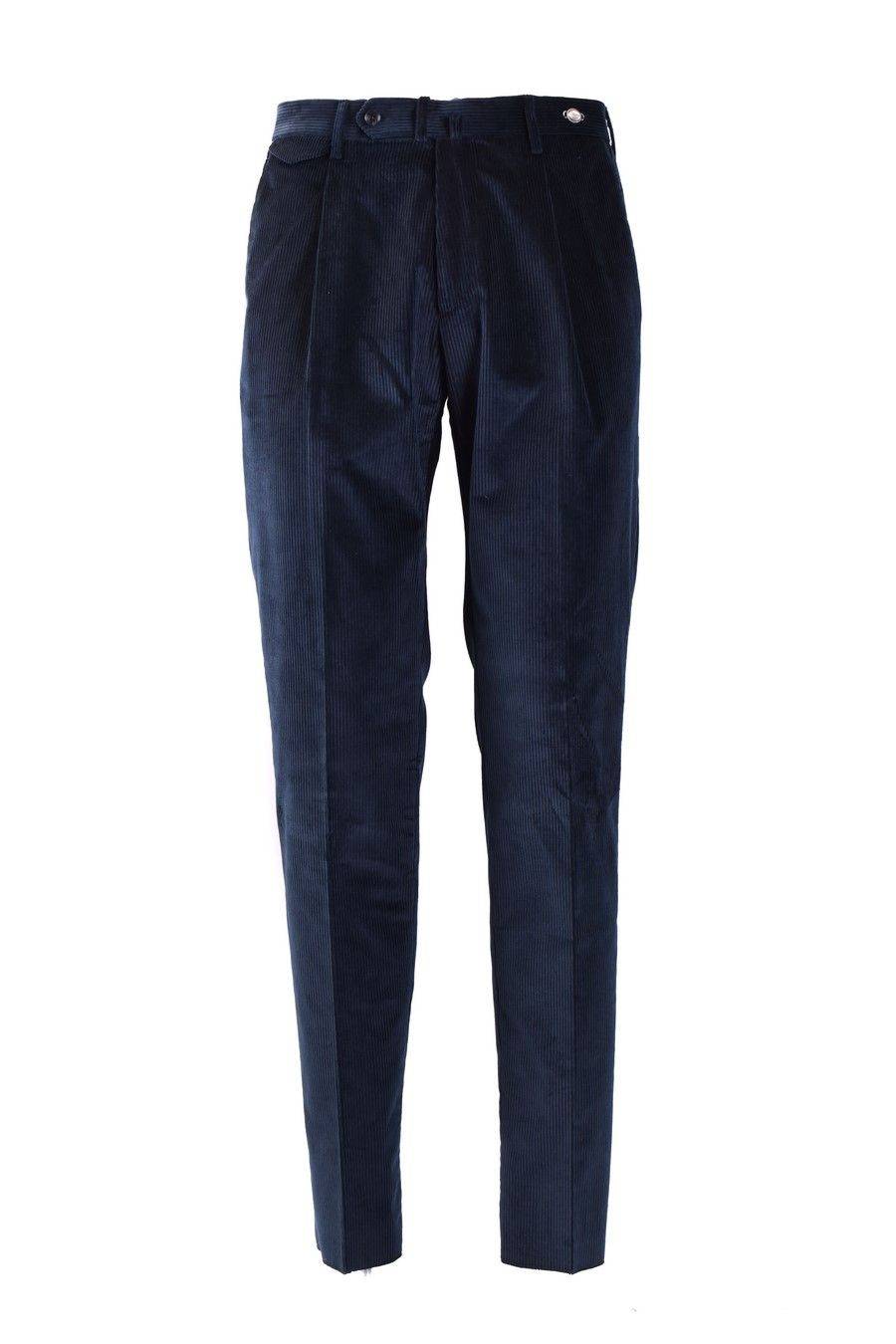 TAGLIATORE  Pantaloni Uomo in Cotone Elasticizzato Blu Tagliatore Italy