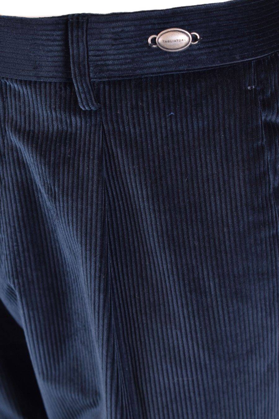 TAGLIATORE  Pantaloni Uomo in Cotone Elasticizzato Blu Tagliatore Italy