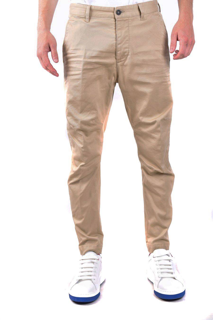 DSQUARED2  Pantaloni Uomo Cotone DSQUARED2 Color Sabbia del Deserto Italia