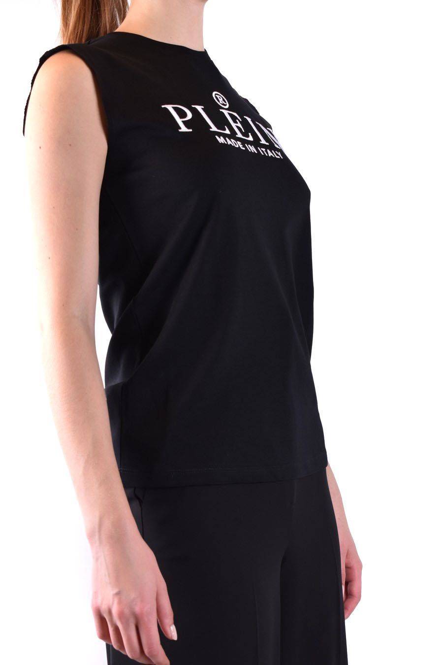 PHILIPP PLEIN  Elegante Top Nero in Cotone Philipp Plein per Donna Qualità