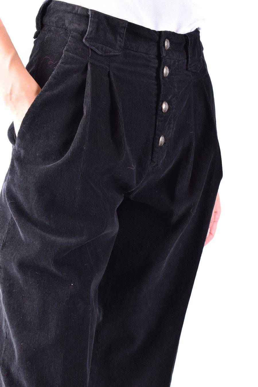 DONDUP  Pantaloni Neri in Cotone Stretch DONDUP da Donna Spedizione Gratuita