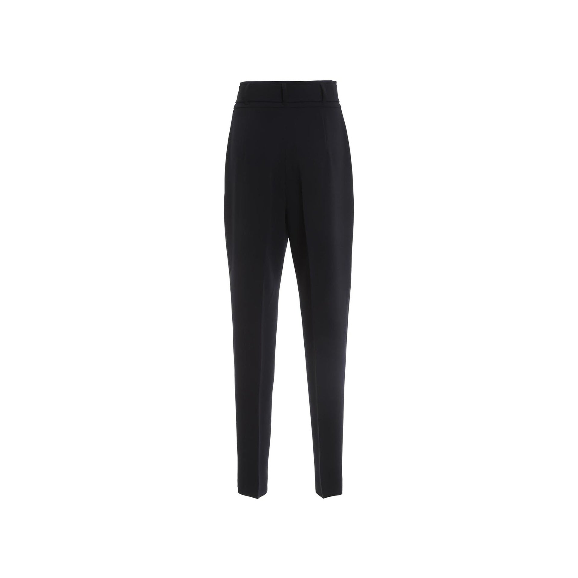 MAX MARA STUDIO  Pantaloni Eleganti Neri a Vita Alta Max Mara Studio per Donna Prezzo Ridotto