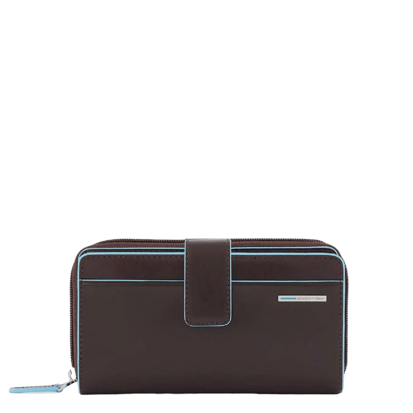 PIQUADRO  Portafoglio Donna in Pelle Marrone Scuro Piquadro con Portamonete Convenienza