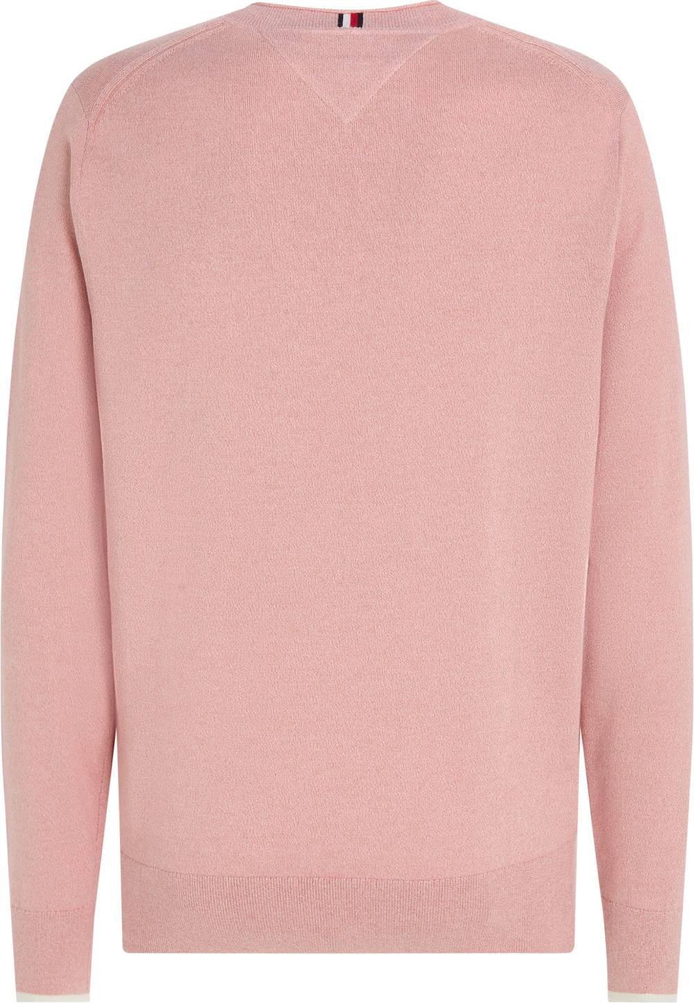 TOMMY HILFIGER  Felpa Rosa in Cotone di Tommy Hilfiger per Uomo Presa