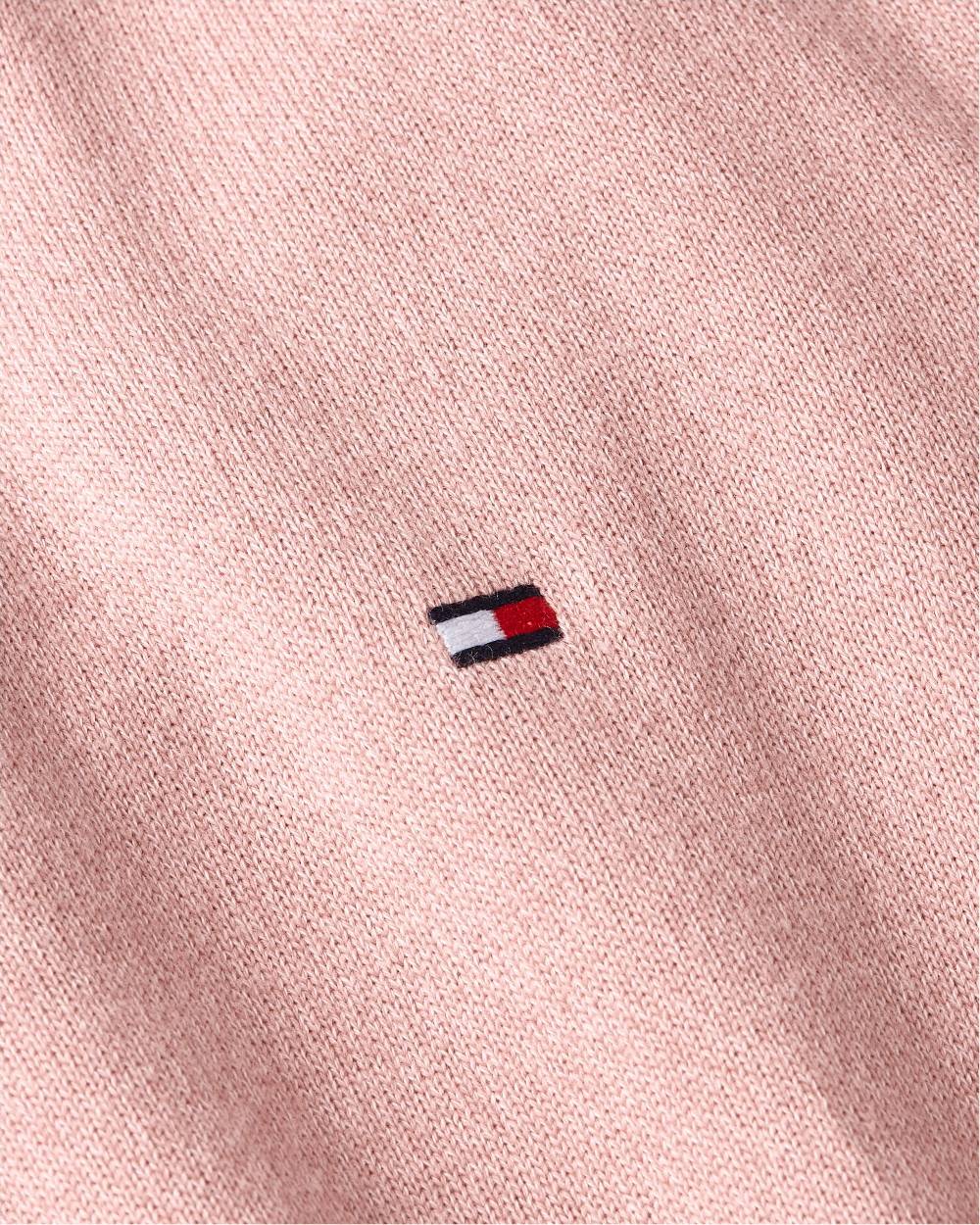 TOMMY HILFIGER  Felpa Rosa in Cotone di Tommy Hilfiger per Uomo Presa