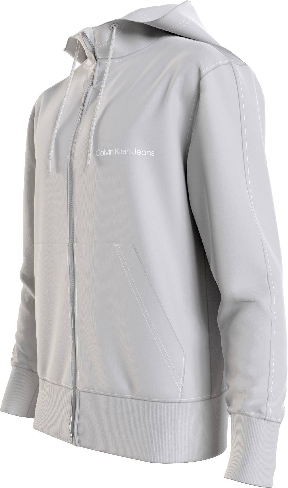 CALVIN KLEIN  Felpa con Cappuccio Grigia Calvin Klein in Cotone Uomo Economico