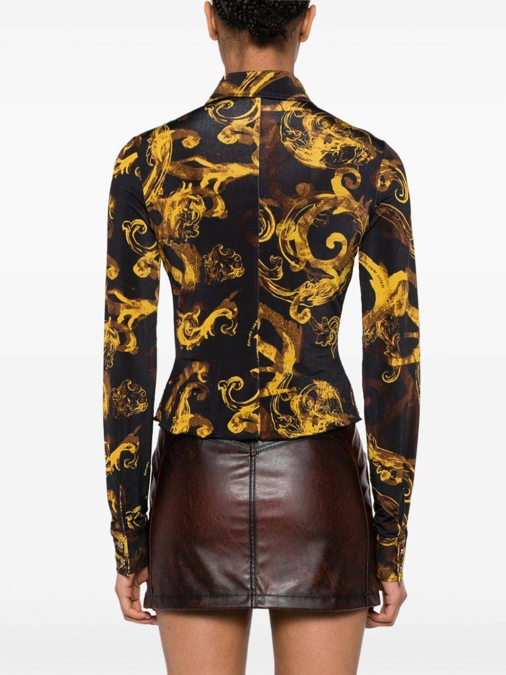 VERSACE JEANS COUTURE  Camicia Nera Versace Jeans Couture da Donna Hotsell