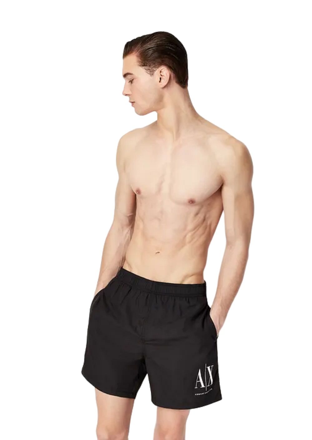 ARMANI EXCHANGE  Costume da Bagno Nero Uomo Armani Exchange Sconto di tempo limitato