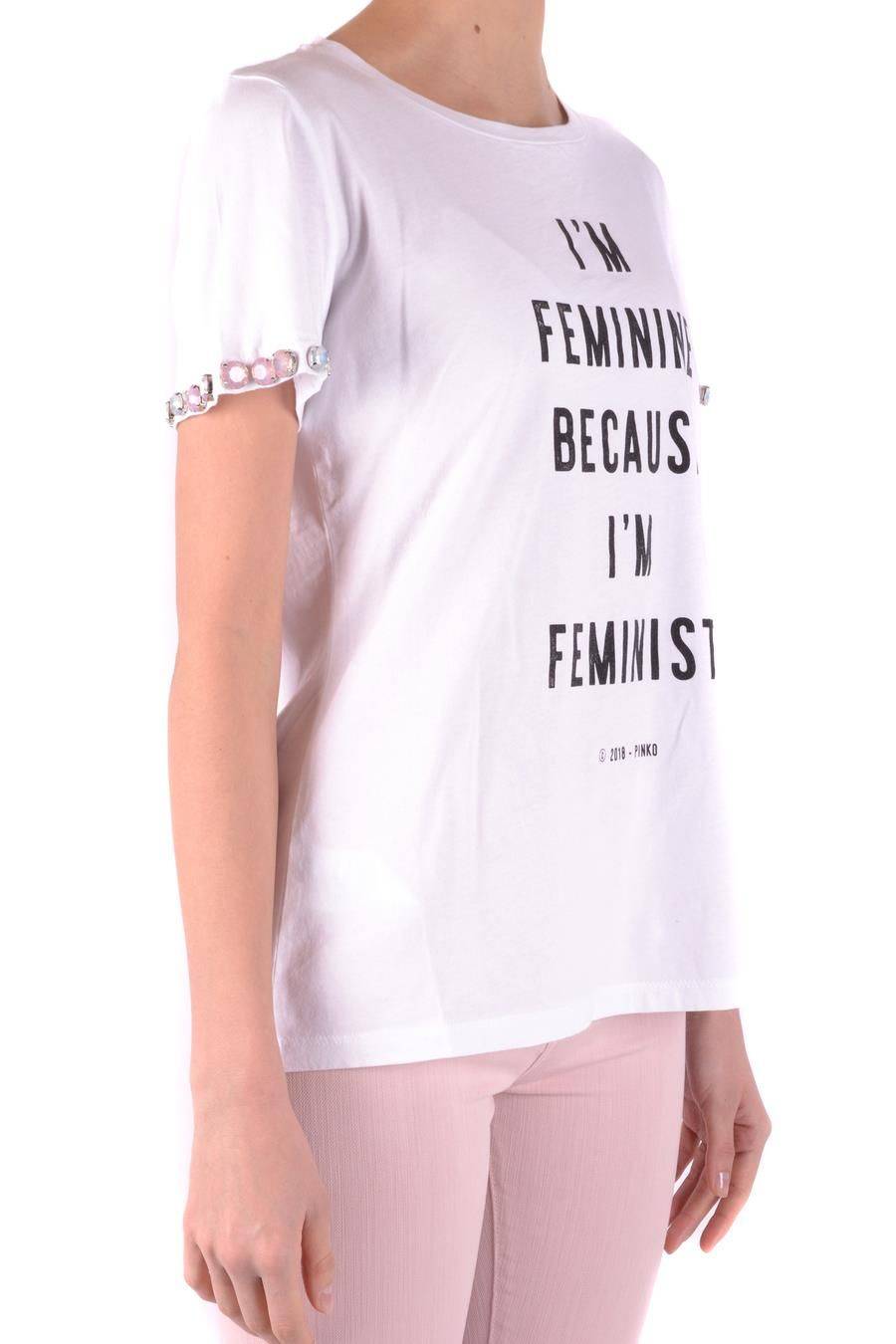 PINKO  T-Shirt PINKO Bianca in Cotone 100% per Donna Cyber Monday