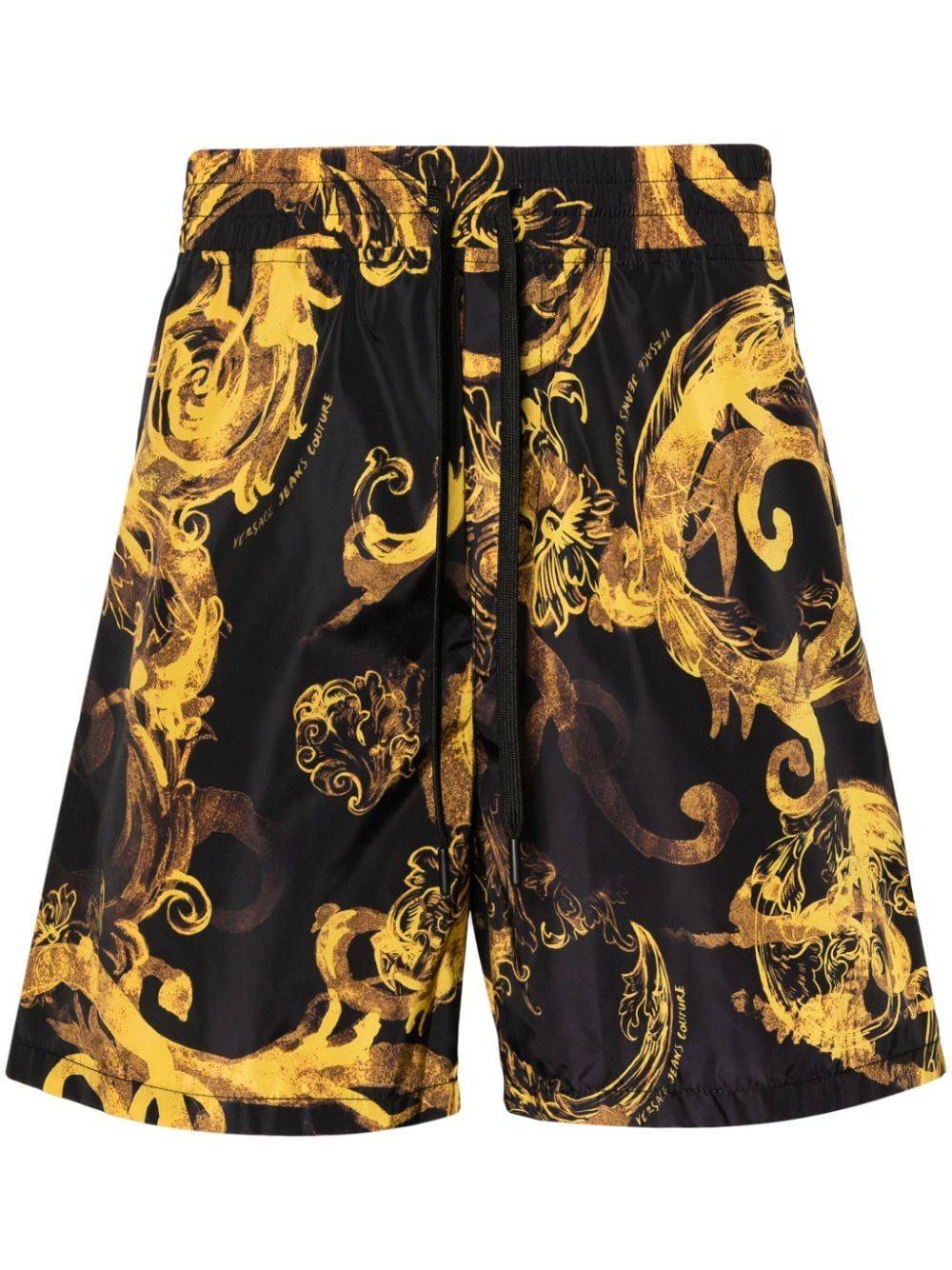 VERSACE JEANS COUTURE  Shorts Neri Uomo Versace Jeans Couture