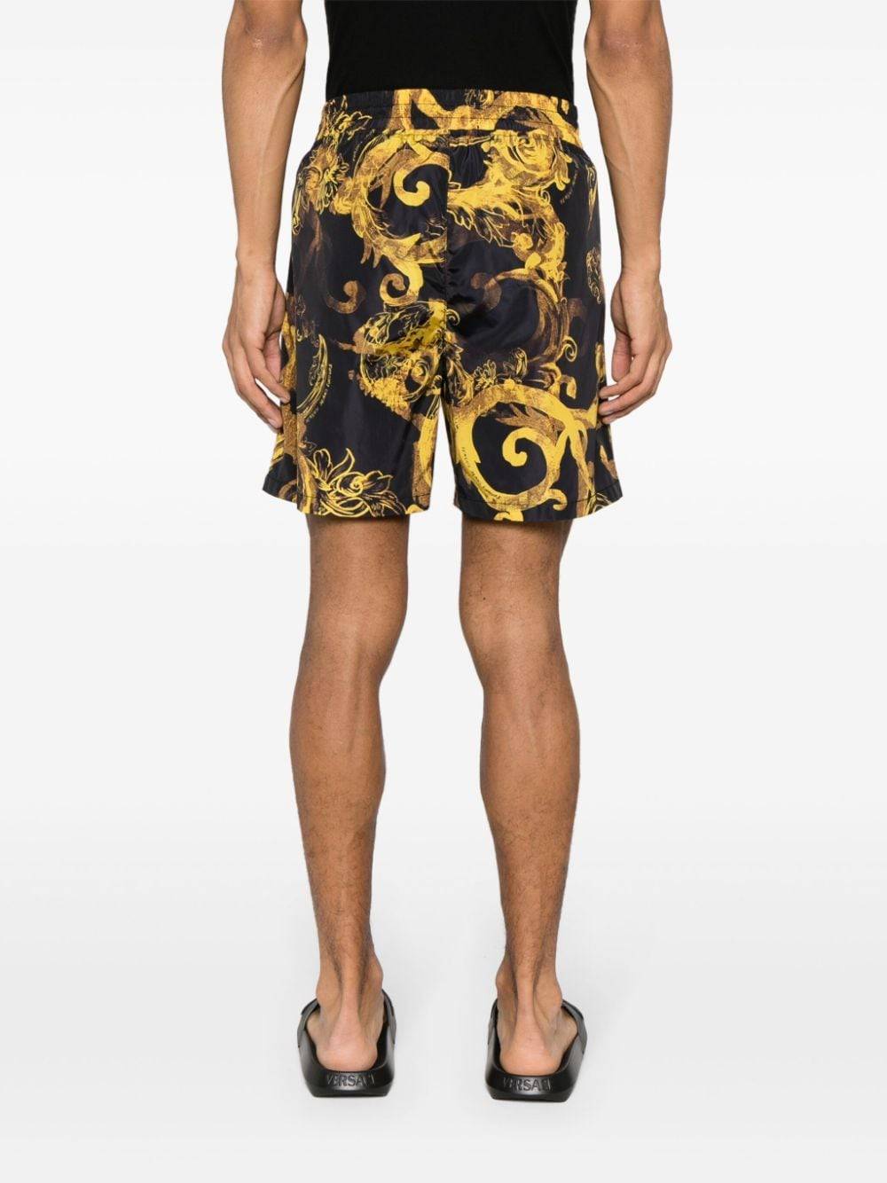 VERSACE JEANS COUTURE  Shorts Neri Uomo Versace Jeans Couture Offerta per la Festa della Mamma