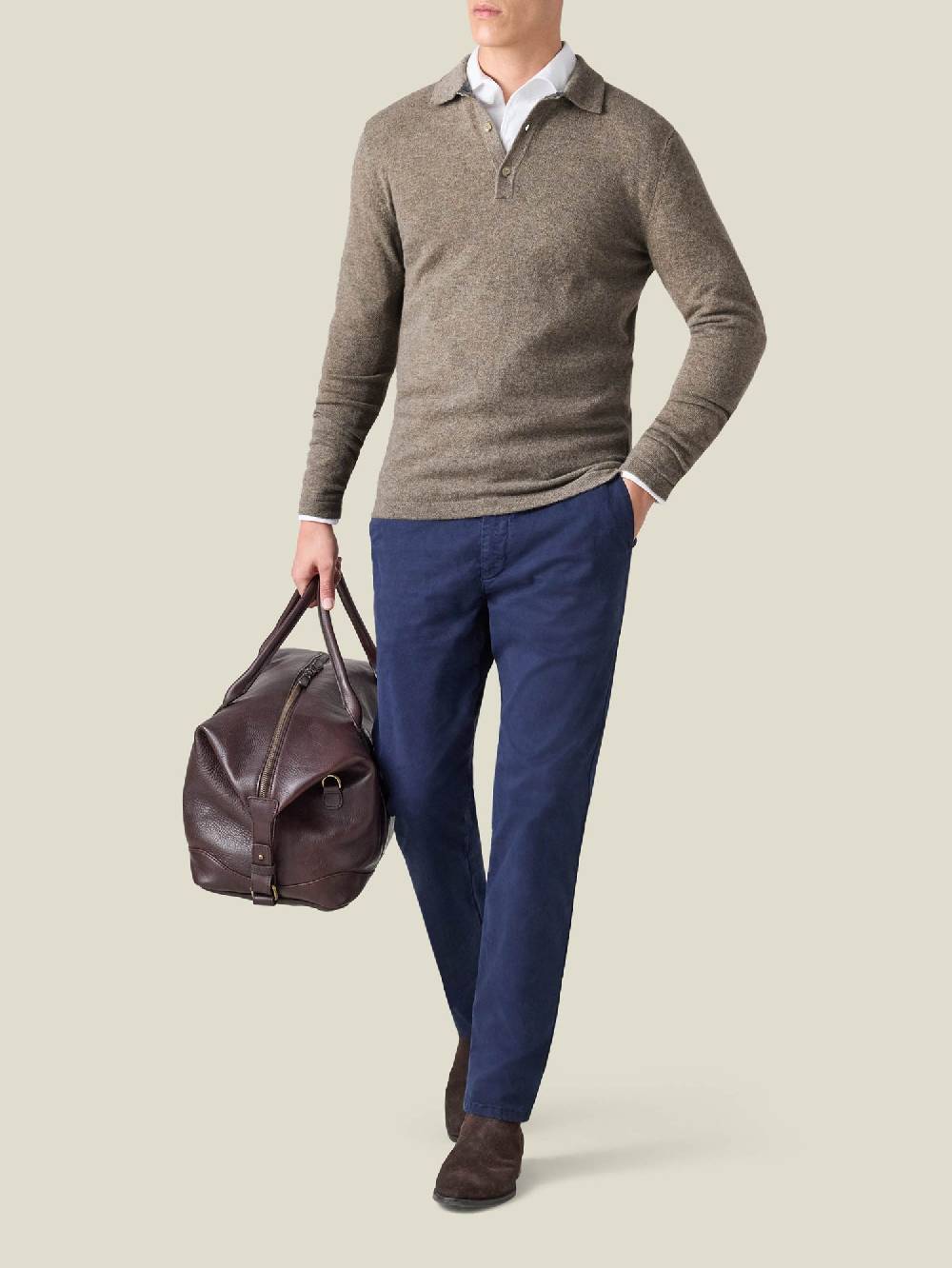 Luca Faloni Polo Sweater2-Ply Cashmere Prezzo Ridotto