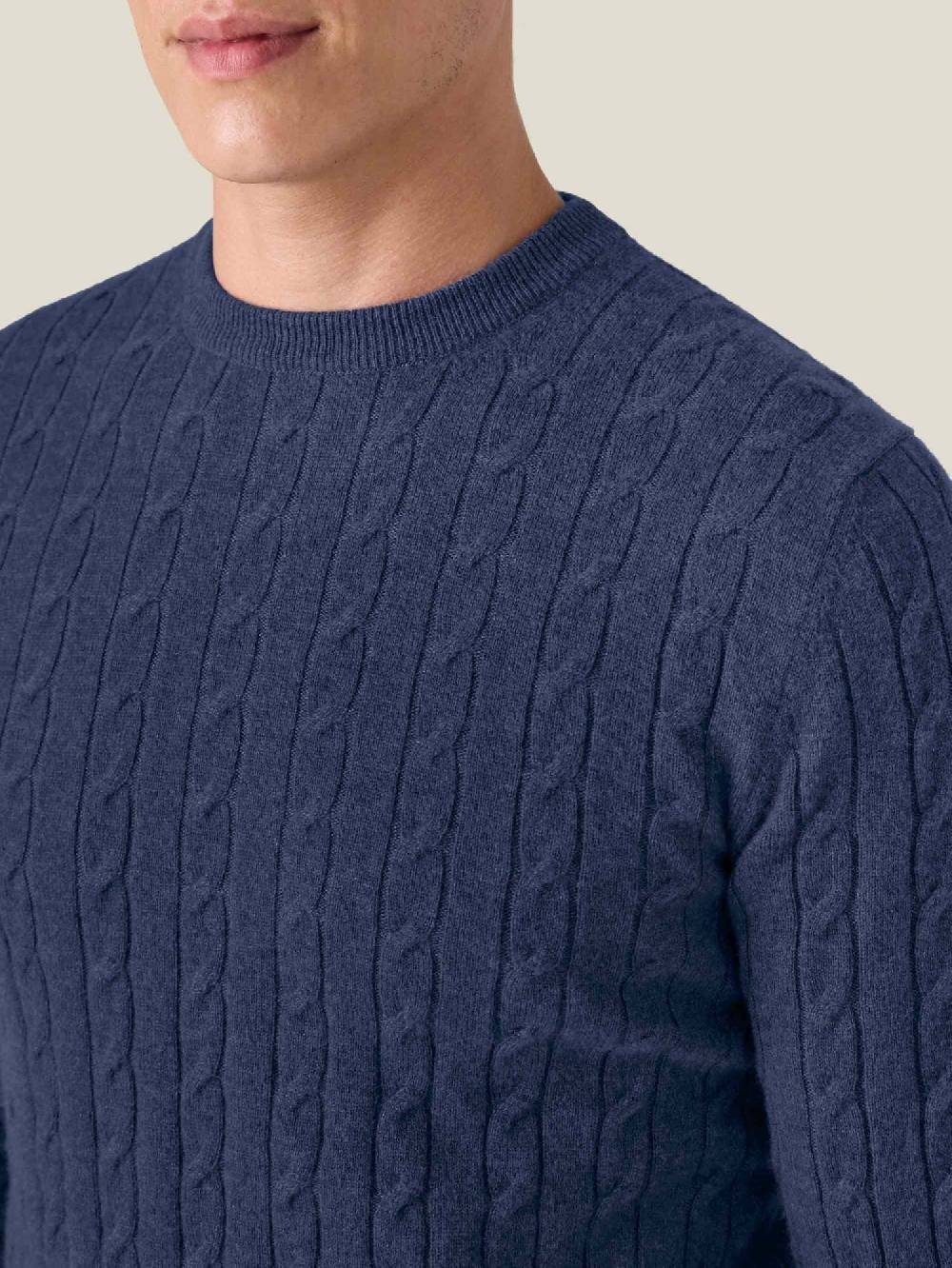 Luca Faloni Cable Knit2-Ply Cashmere Vendita calda