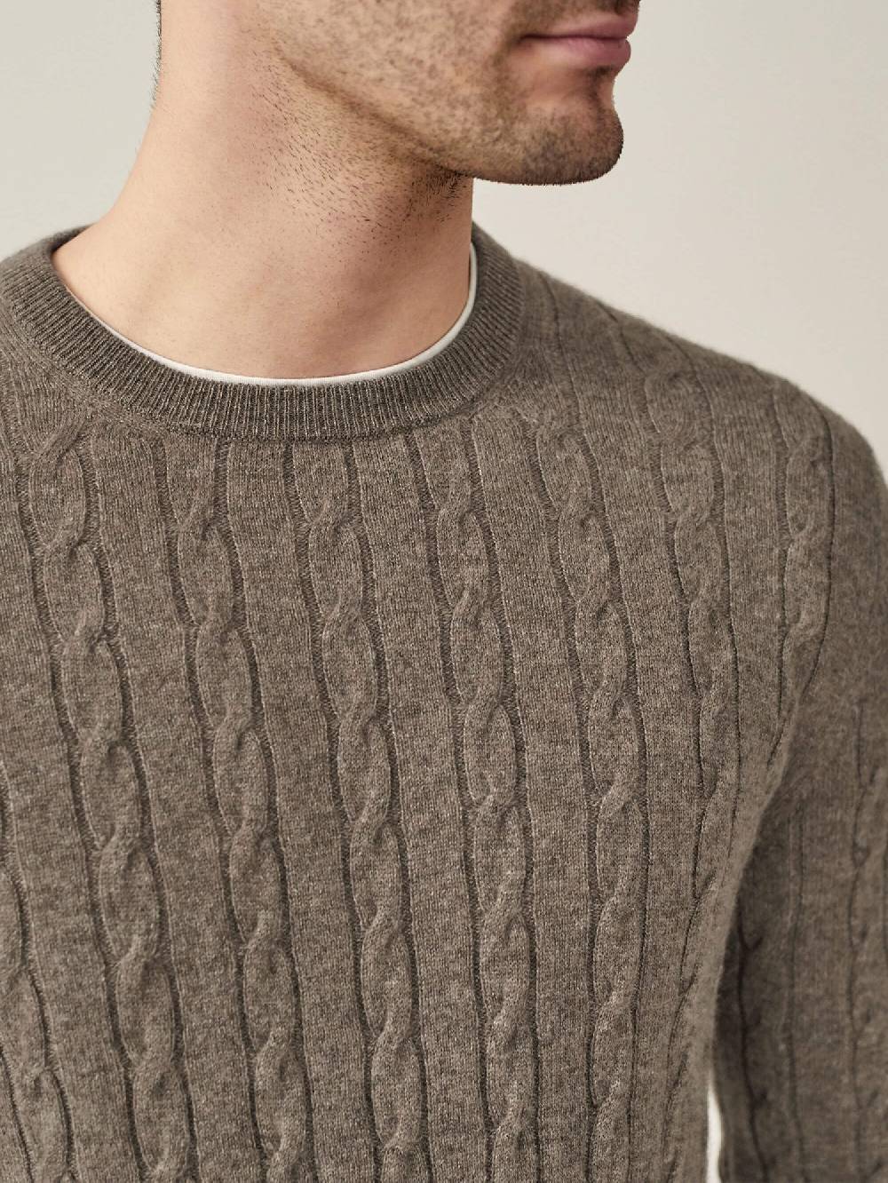 Luca Faloni Maglia a treccecashmere a 2 fili Grandi sconti