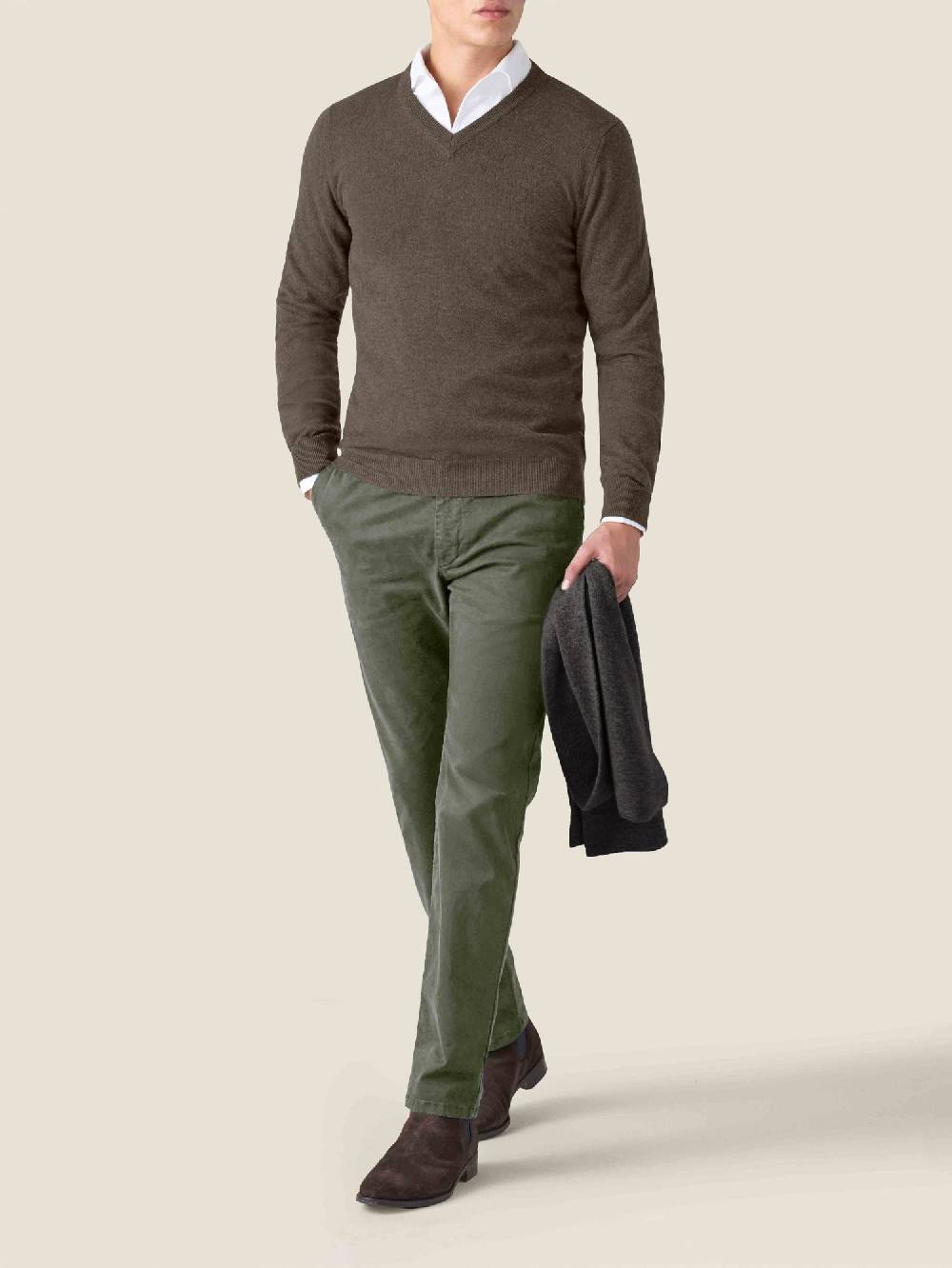 Luca Faloni V Neck2-Ply Cashmere Promozione