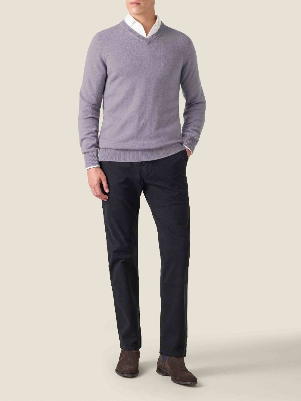 Luca Faloni V Neck2-Ply Cashmere Soddisfazione Garantita
