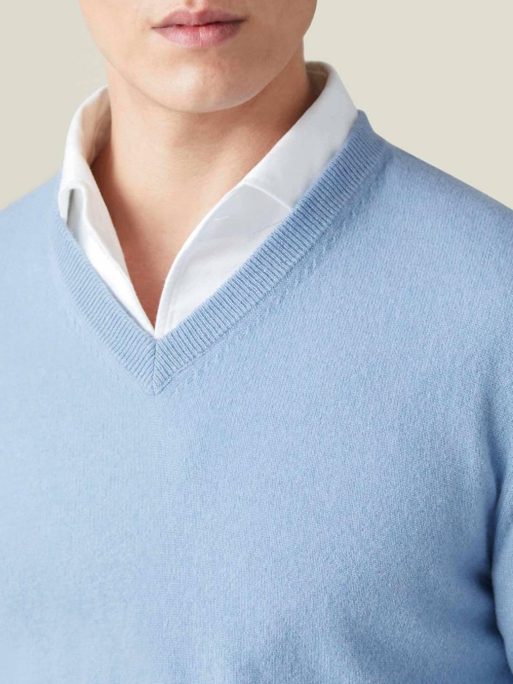 Luca Faloni Scollo a Vcashmere a 2 fili Negozi Online