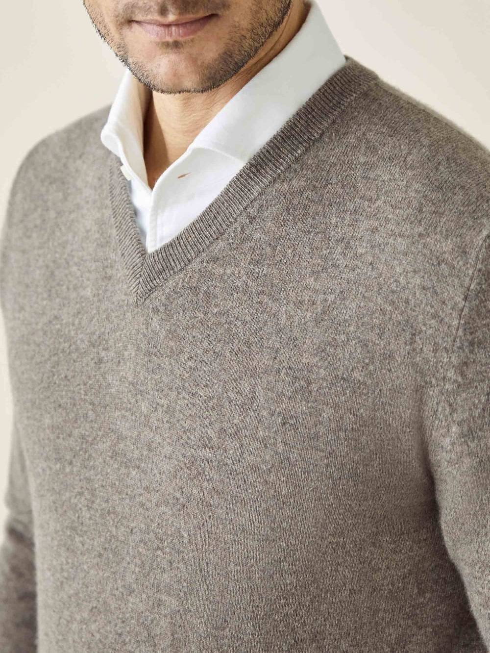Luca Faloni Scollo a Vcashmere a 2 fili Consegna Veloce