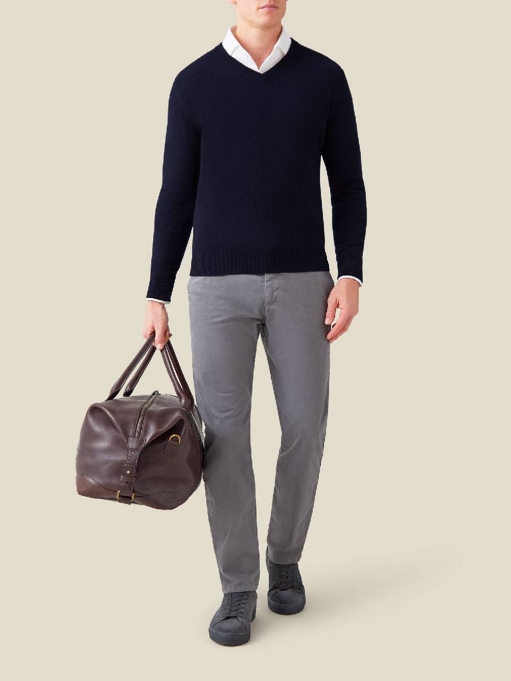 Luca Faloni Scollo a Vcashmere a 2 fili Shopping Online