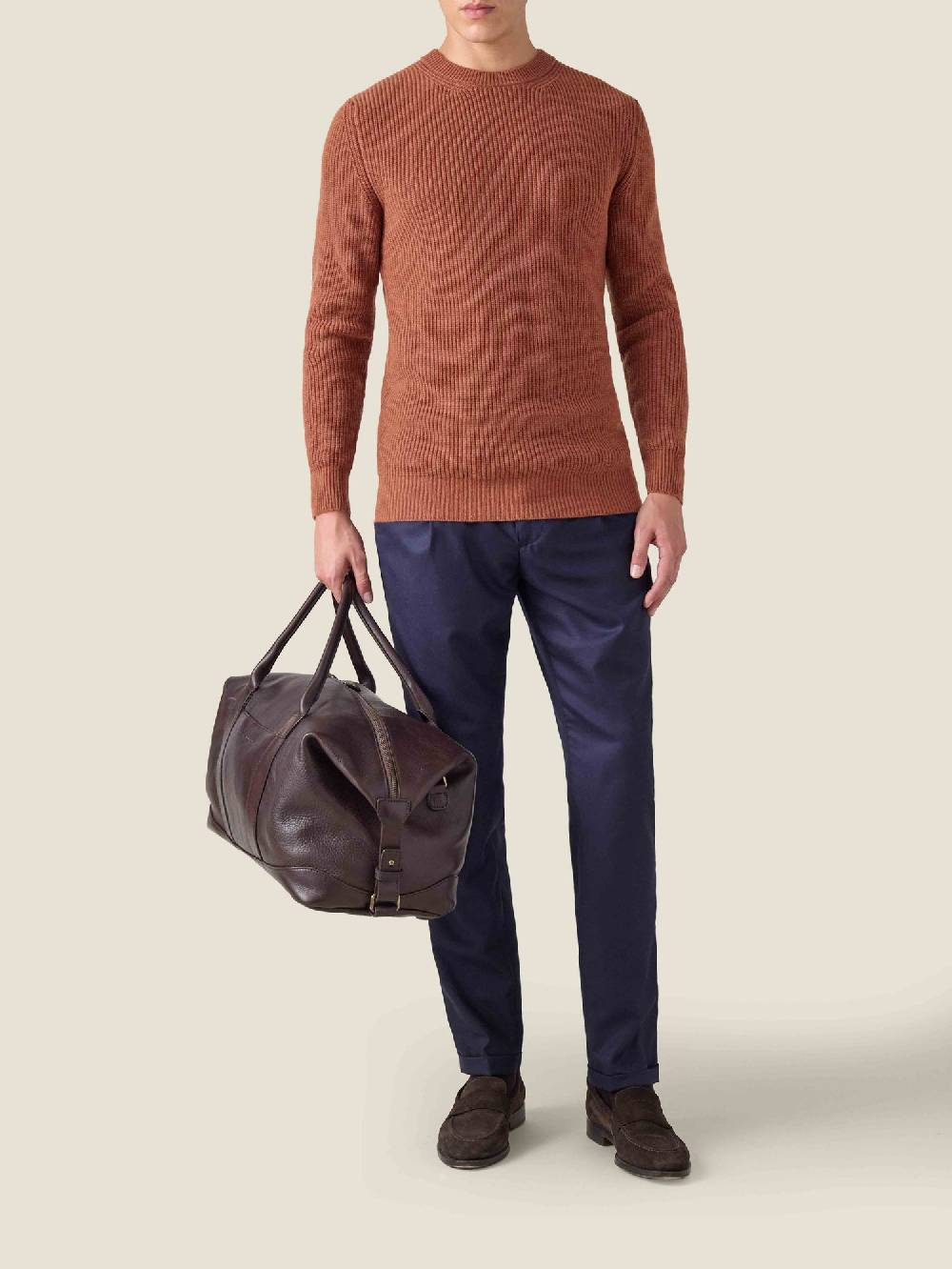 Luca Faloni Crew NeckChunky Knit Cashmere Outlet