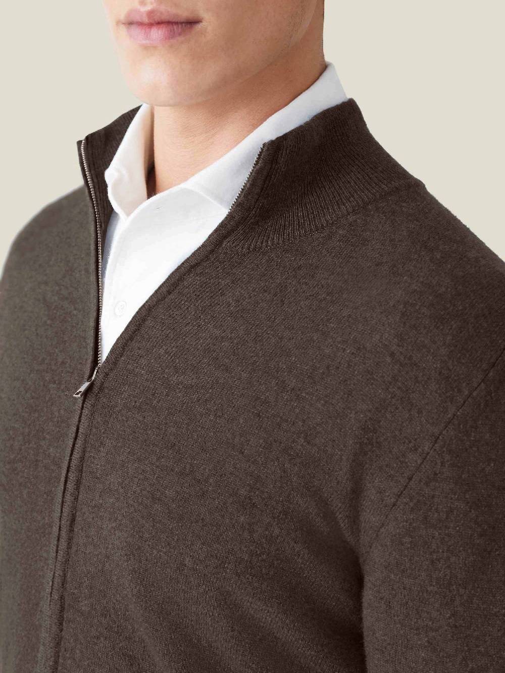 Luca Faloni Zip Cardigan2-Ply Cashmere Saldi