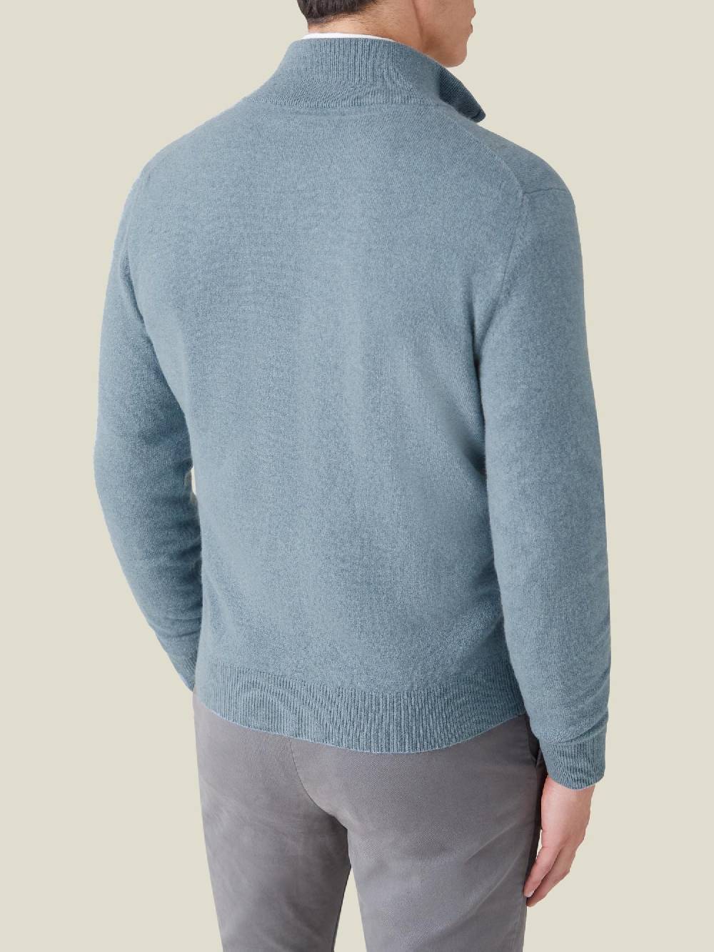 Luca Faloni Zip Cardigancashmere a 2 fili Hotsell