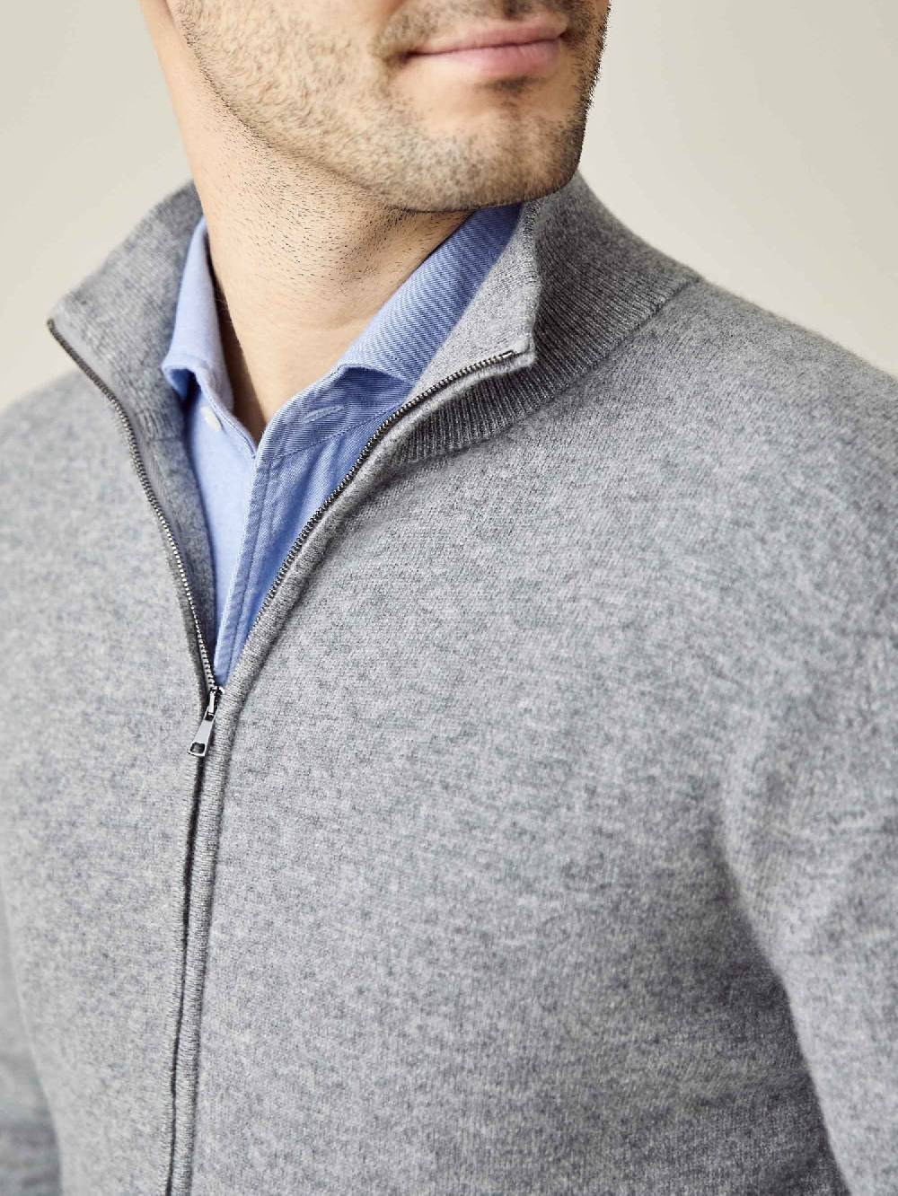 Luca Faloni Zip Cardigancashmere a 2 fili Saldi Di Fabbrica